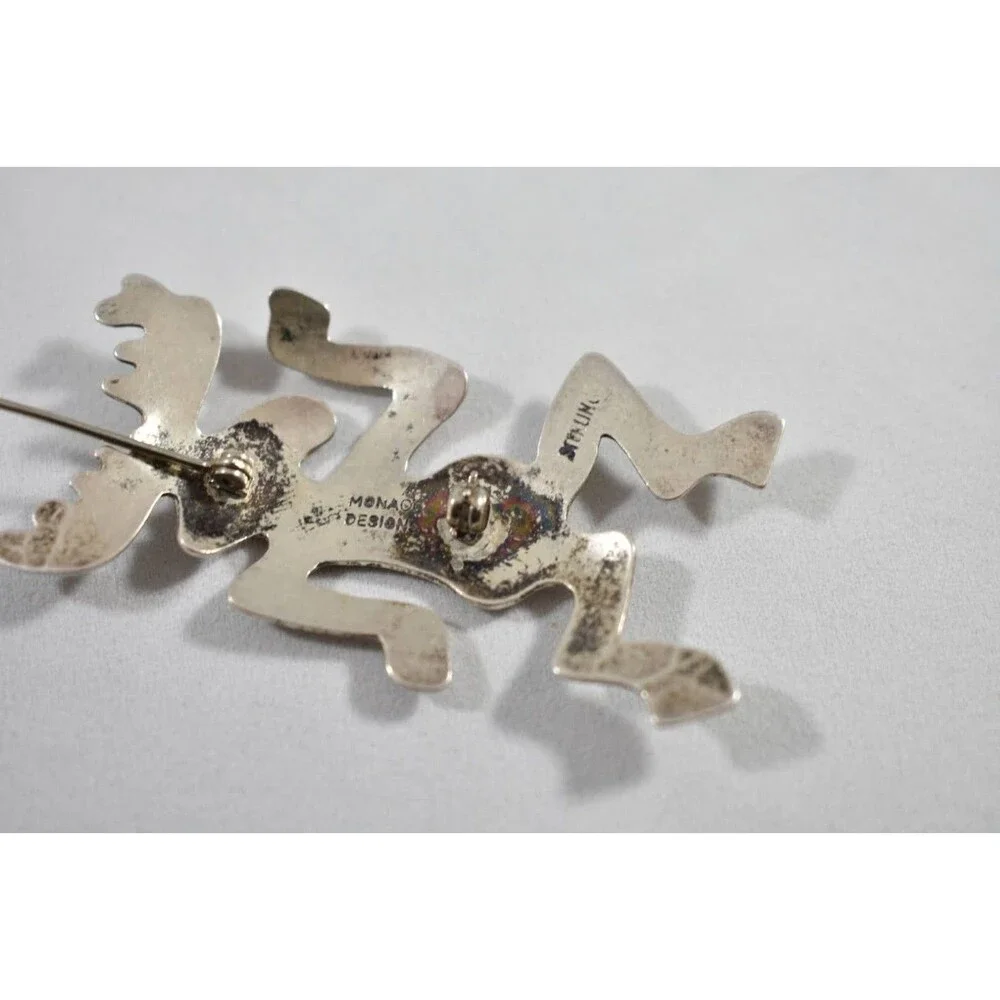 Monaco Designs Sterling Moose Brooch